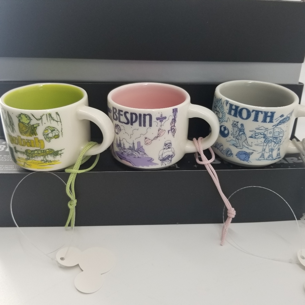 Starbucks Star Wars May the Fourth 2023 Been There Ornament Cups Full Set NWT - Picture 4 of 17